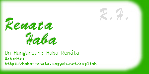 renata haba business card